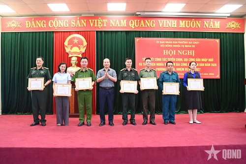 Quảng Ninh: Phường Bãi Cháy tổng kết công tác tuyển quân năm 2026