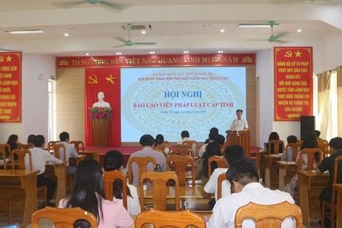 Quảng Trị cập nhật nhiều quy định pháp luật mới cho đội ngũ báo cáo viên cấp tỉnh