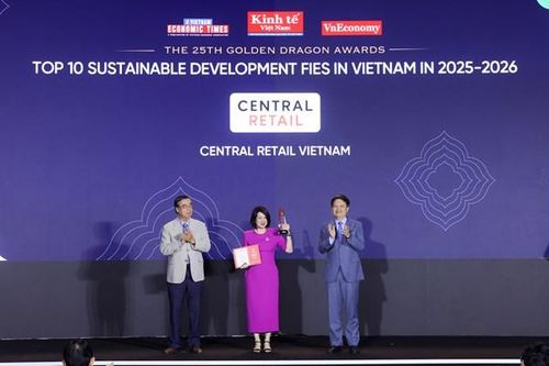 Central Retail Việt Nam được vinh danh 'Doanh nghiệp phát triển bền vững 2025 – 2026'