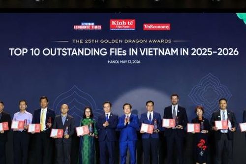 50 doanh nghiệp FDI tiêu biểu nhận giải thưởng Rồng Vàng 2026