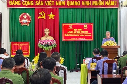 Sơ kết phối hợp giải quyết nguồn tin tội phạm tại cơ sở