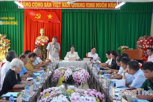 Xã Tân Nhuận Đông: Hội thảo góp ý hồ sơ khoa học đề nghị công nhận xã an toàn khu