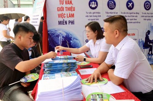 Gần 1.000 người tham gia ngày hội việc làm xã Hội Hoan
