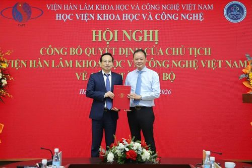 PGS.TS Hoàng Anh Sơn làm Giám đốc Học viện Khoa học và Công nghệ