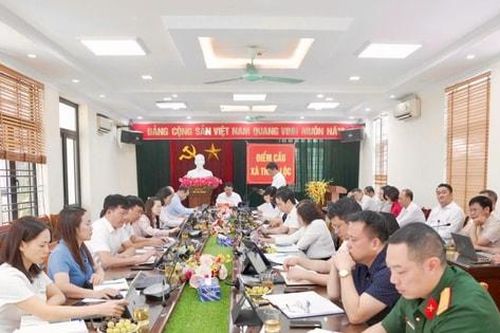 Đoàn Giám sát của Thành ủy Hà Nội làm việc với xã Thiên Lộc về thực hiện các nhiệm vụ trọng tâm sau sáp nhập