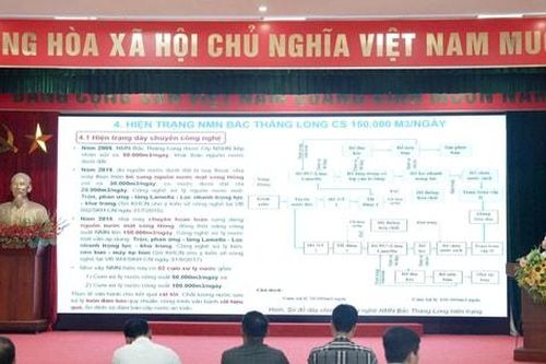 Xã Thiên Lộc lấy ý kiến điều chỉnh quy hoạch Nhà máy nước Bắc Thăng Long