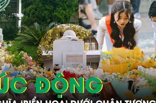 Xúc động khi biết ý nghĩa 'biển hoa' dưới chân tượng đài ở Đại học Bách khoa Hà Nội