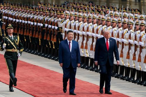 Toàn cảnh lễ đón trọng thể Tổng thống Trump của Trung Quốc