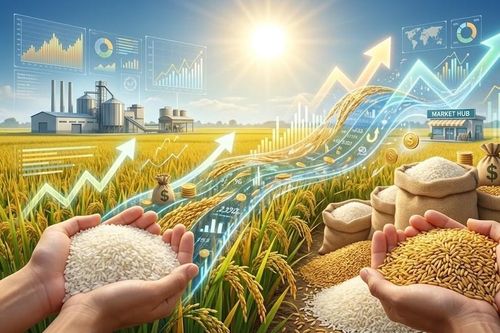 Giá lúa gạo hôm nay 14.5: Gạo cao cấp tiếp tục dẫn đầu thị trường