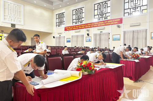 Lữ đoàn 162 nâng cao chất lượng cán bộ tàu qua kiểm tra đợt 1 năm 2026