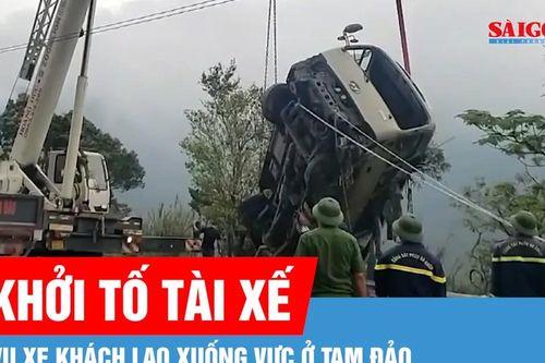 Khởi tố tài xế trong vụ xe khách lao xuống vực ở Tam Đảo