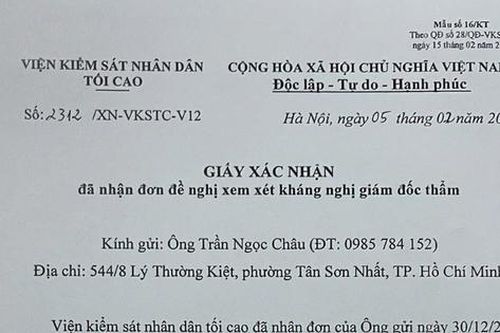 Vụ kiện liên quan nhà đất tại đường Lý Thường Kiệt (TP HCM): VKSND tối cao nhận đơn đề nghị kháng nghị giám đốc thẩm