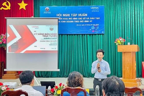 Mô hình 4T đưa tiểu thương Gia Lai bước vào kỷ nguyên kinh doanh số
