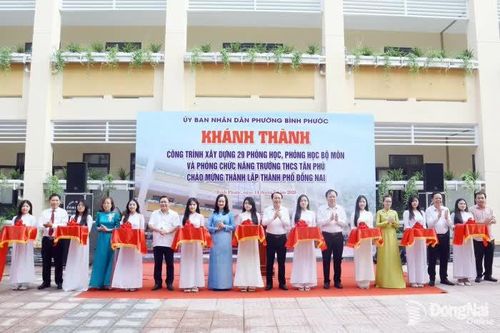 Phường Bình Phước khánh thành 29 phòng học, phòng chức năng chào mừng thành lập thành phố Đồng Nai