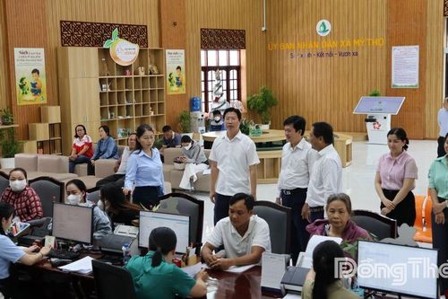 Xã Mỹ Thọ: Hoạt động ổn định, hiệu quả sau 1 năm thực hiện chính quyền địa phương 2 cấp
