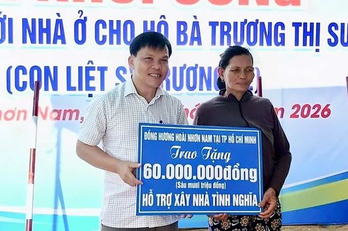 Phường Hoài Nhơn Nam xây dựng nhà tình nghĩa cho thân nhân liệt sĩ