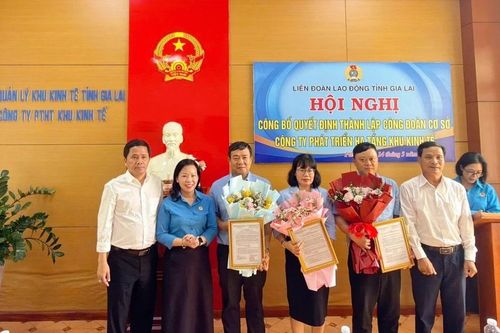 Gia Lai: Thành lập Công đoàn cơ sở Công ty Phát triển hạ tầng khu kinh tế