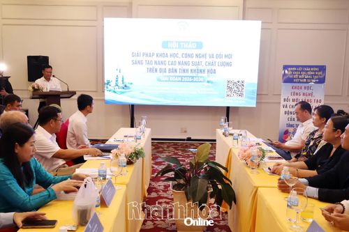 Hội thảo về giải pháp nâng cao năng suất, chất lượng trên địa bàn tỉnh Khánh Hòa