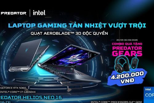 Cận cảnh Predator Helios Neo 16 trang bị RTX 5060 chính thức mở bán tại Việt Nam