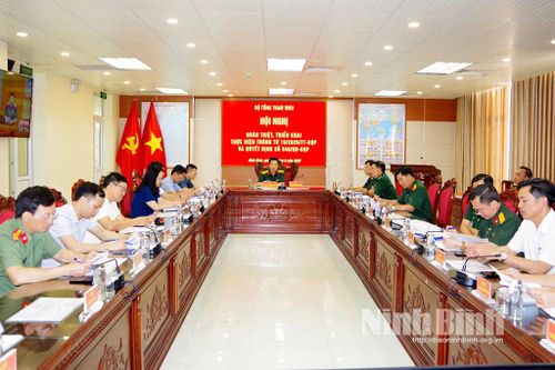 Hội nghị trực tuyến quán triệt, triển khai thực hiện Thông tư số 19 và Quyết định số 946 của Bộ Quốc phòng