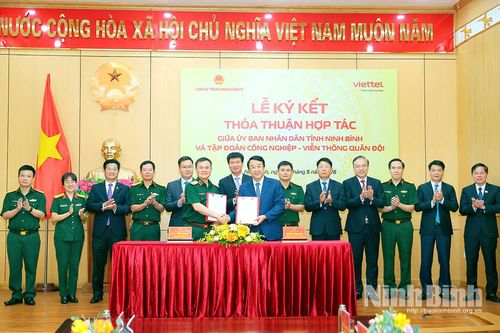 UBND tỉnh Ninh Bình và Tập đoàn Công nghiệp-Viễn thông Quân đội ký kết thỏa thuận hợp tác về chuyển đổi số giai đoạn 2026-2030