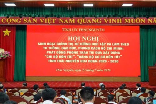 Thái Nguyên phát động phong trào thi đua xây dựng 'chi bộ 4 tốt', 'đảng bộ cơ sở 4 tốt'