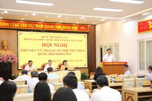 Đoàn ĐBQH tỉnh Quảng Ninh tiếp xúc cử tri sau Kỳ họp thứ nhất, Quốc hội khóa XVI