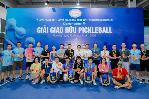 Sôi nổi giải Pickleball giao hữu giữa các đơn vị ngành Ngân hàng