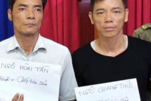 Bắt Ngô Quang Thức SN 1985 và Ngô Hoài Tấn SN 1982: Xông vào nhà dân cướp tài sản để đòi nợ thuê