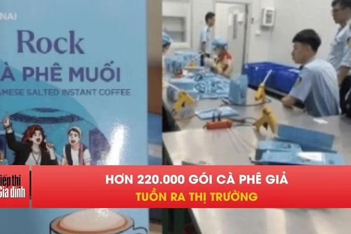 Bóc trần ổ cà phê giả khủng: 220.000 gói nhái thương hiệu lớn