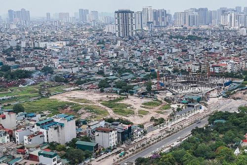 Hiện trạng khu đất ở Hà Nội dự kiến xây nhà tang lễ có 2 tháp tưởng niệm 13 tầng