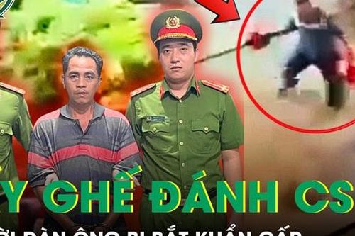 Bắt người đàn ông dùng ghế đánh CSGT để giải cứu anh trai vi phạm nồng độ cồn