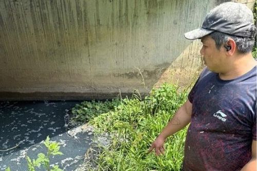 Phát hiện công ty chế biến mủ cao su xả thải trái phép