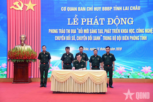 Bộ đội Biên phòng tỉnh Lai Châu đẩy mạnh chuyển đổi số, chuyển đổi xanh