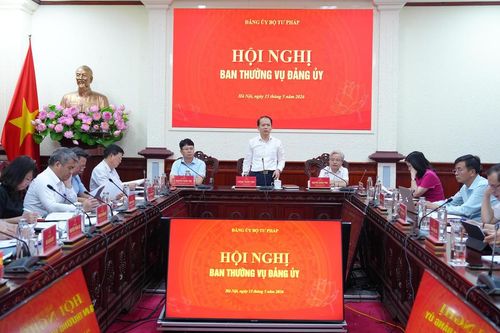Ban Thường vụ Đảng ủy Bộ Tư pháp thống nhất kiện toàn lãnh đạo nhiều đơn vị