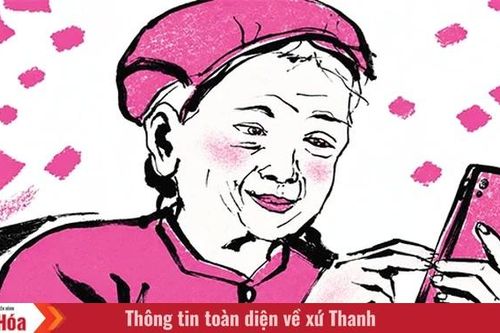Bà Minh và chiếc điện thoại thông minh