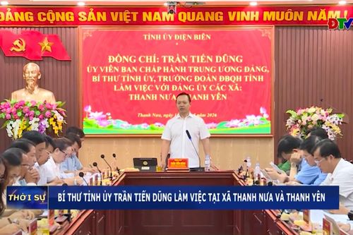 Bí thư Tỉnh ủy Trần Tiến Dũng làm việc tại xã Thanh Nưa và Thanh Yên