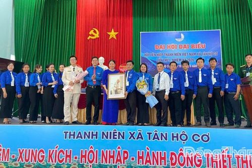 Đại hội đại biểu Hội Liên hiệp thanh niên Việt Nam xã Tân Hộ Cơ lần thứ I