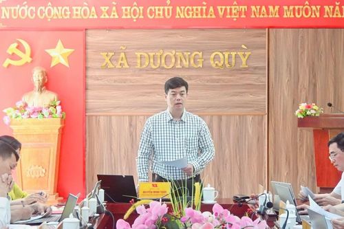 Đoàn giám sát số 08 của Tỉnh Lào Cai làm việc với xã Dương Quỳ