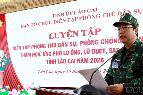 Bí thư Tỉnh ủy Dương Quốc Huy chủ trì luyện tập diễn tập phòng thủ dân sự năm 2026