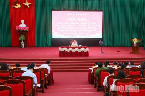 Đoàn công tác Ban Thường vụ Tỉnh ủy làm việc với Ban Thường vụ Đảng ủy các xã, phường thuộc nhóm 10