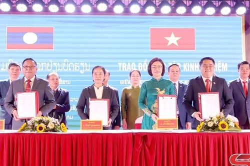 Trao đổi kinh nghiệm chuyển đổi số với các tỉnh Bắc Lào
