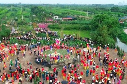 Tái hiện sinh động hội trận truyền thống tại Hội Gióng Đền Phù Đổng năm 2026