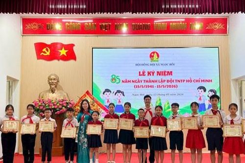 Xã Ngọc Hồi kỷ niệm 85 năm Ngày thành lập Đội Thiếu niên Tiền phong Hồ Chí Minh