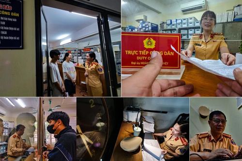 Phòng tiếp dân CSGT Hà Nội chiều thứ Bảy: Nụ cười 'làm hết việc, không hết giờ'