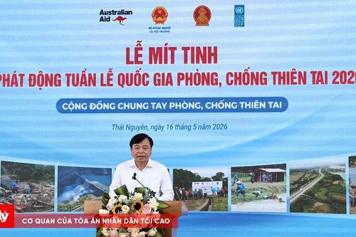 Lễ mít tinh phát động Tuần lễ Quốc gia về phòng, chống thiên tai năm 2026