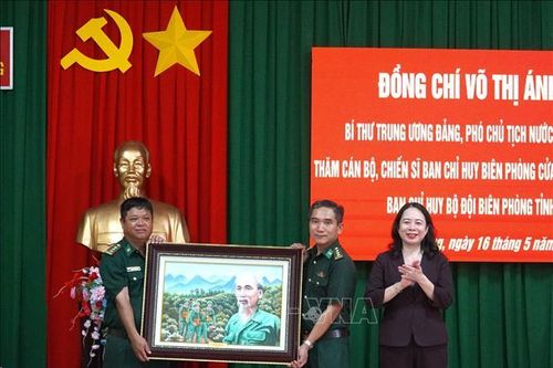Phó Chủ tịch nước Võ Thị Ánh Xuân thăm, động viên Bộ đội Biên phòng An Giang