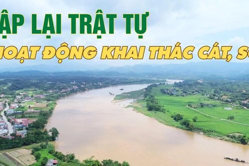 Lập lại trật tự hoạt động khai thác cát, sỏi