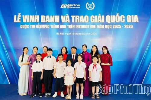 Học sinh Trường Tiểu học Gia Cẩm giành 25 giải tại cuộc thi IOE cấp quốc gia