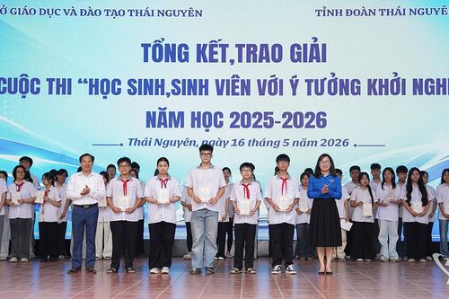 Thái Nguyên: Trao giải Cuộc thi 'Học sinh, sinh viên với ý tưởng khởi nghiệp'